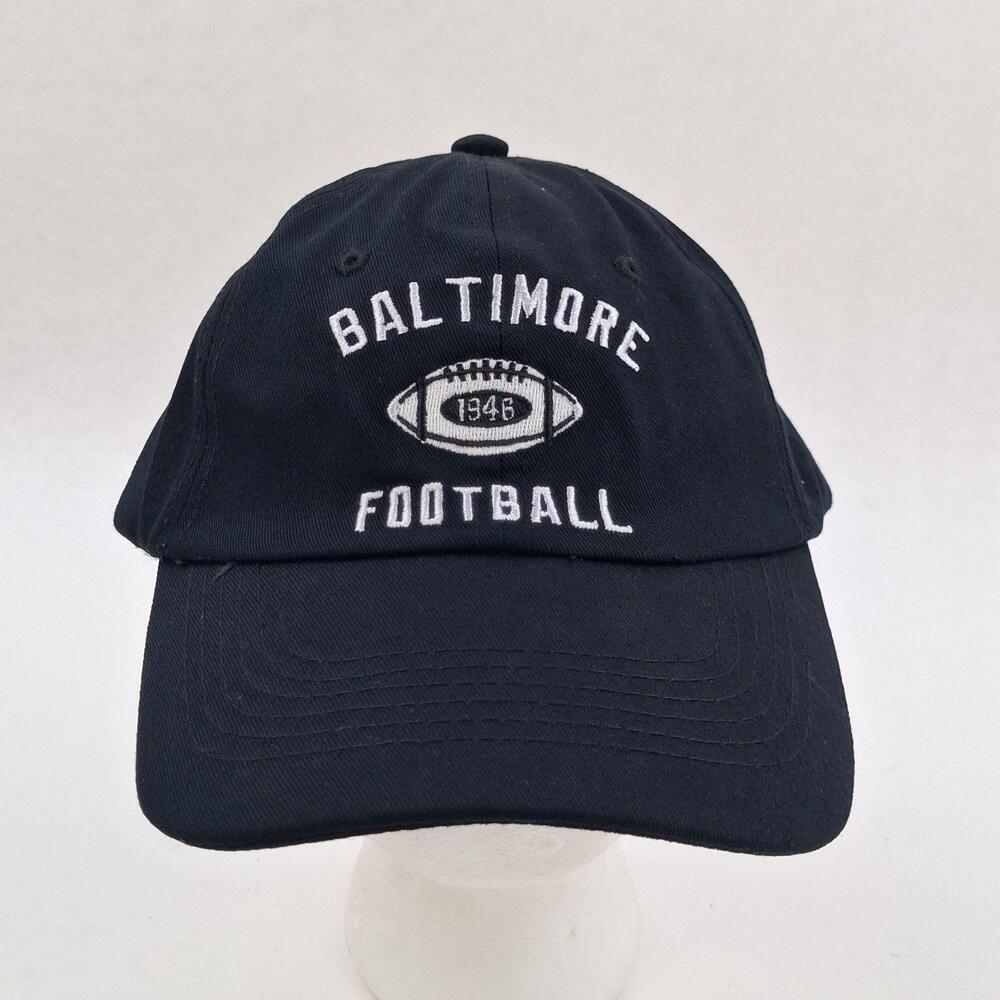 Baltimore Football Hat Cap Strap Back Mens One Size Blue 1946 Embroidered